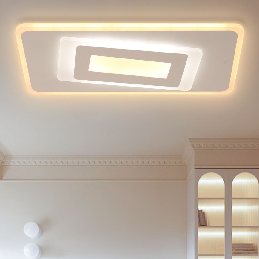 Brilagi - Dimbare LED-plafondlamp MODERN LED/51W/230V 3000-6000K 20x40 cm + afstandsbediening