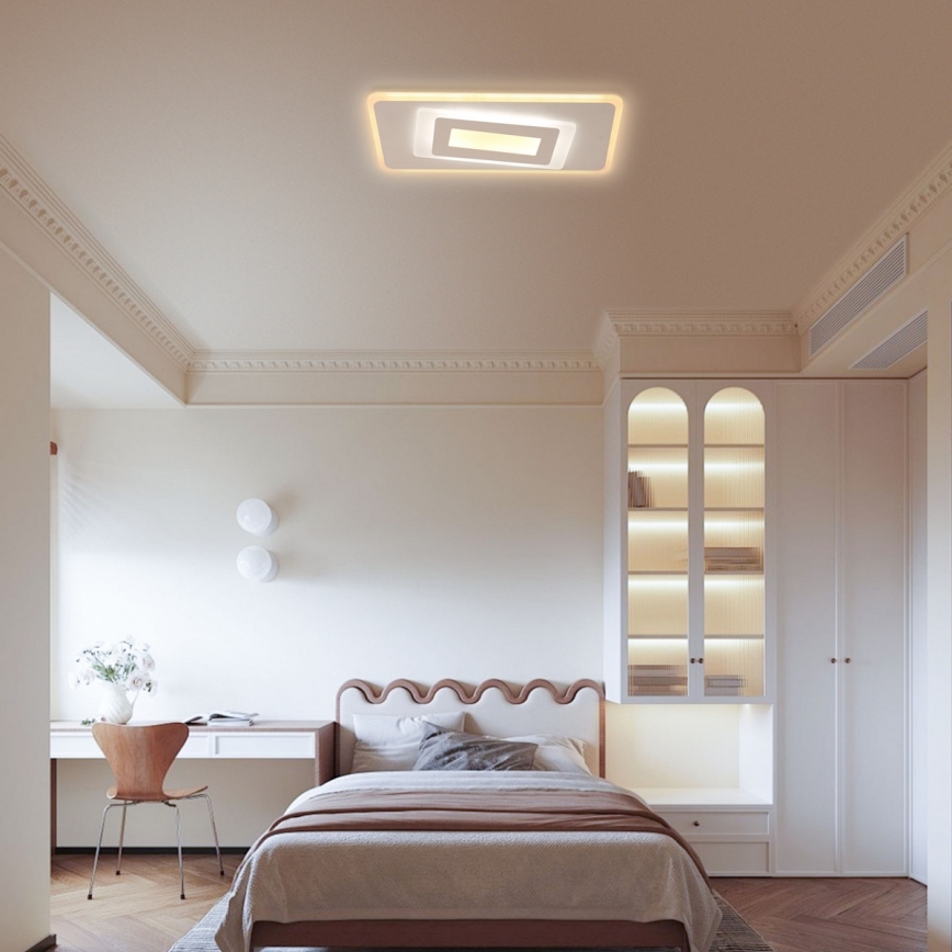 Brilagi - Dimbare LED-plafondlamp MODERN LED/51W/230V 3000-6000K 20x40 cm + afstandsbediening