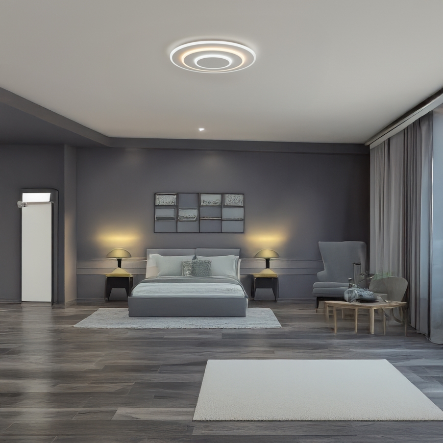 Brilagi - Dimbare LED-plafondlamp MODERN, 58 W, 230 V, 3000–6000 K, Ø 46,3 cm + afstandsbediening