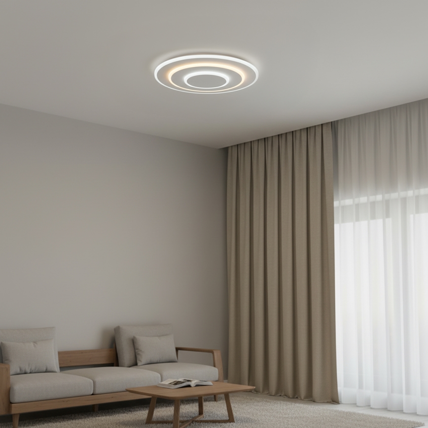 Brilagi - Dimbare LED-plafondlamp MODERN, 58 W, 230 V, 3000–6000 K, Ø 46,3 cm + afstandsbediening