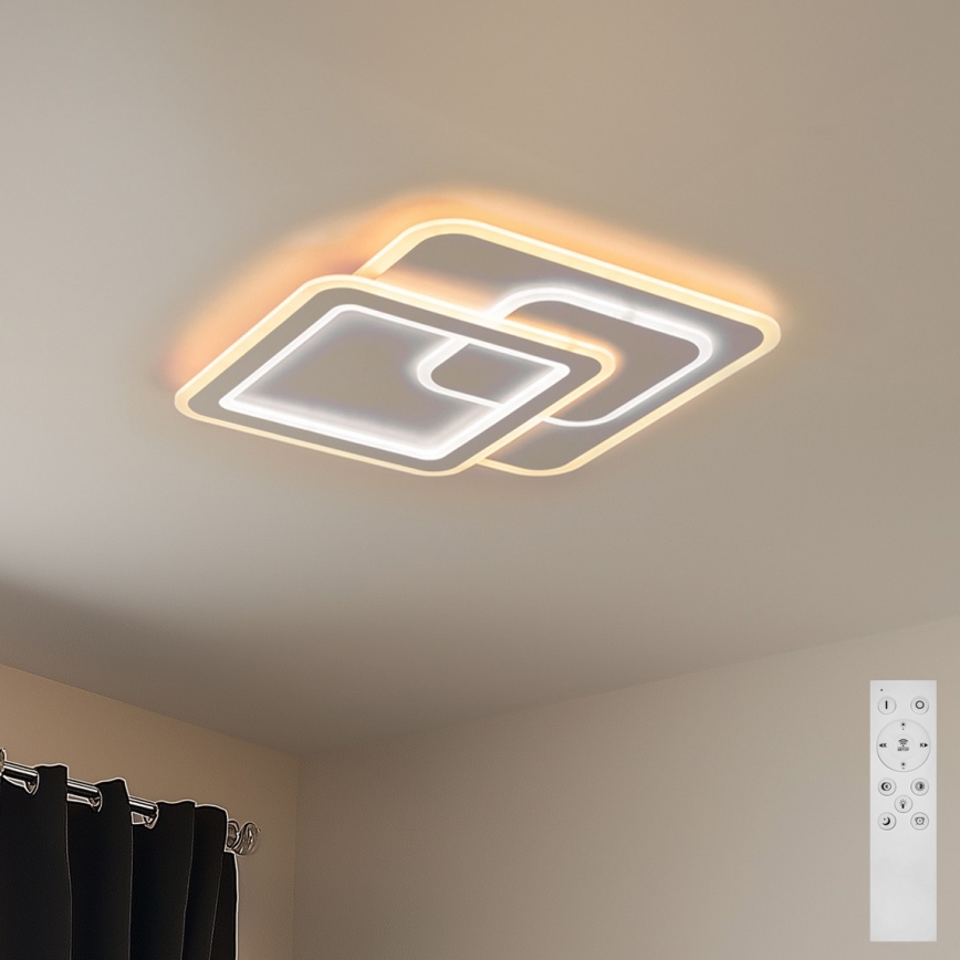 Brilagi - Dimbare LED Plafondlamp MODERN LED/80W/230V 2700-6500K 52,5x52,5 cm + afstandsbediening