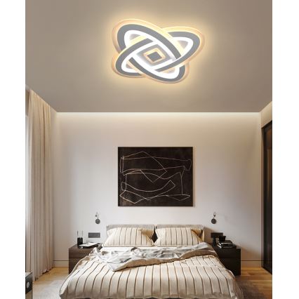 Brilagi - Dimbare LED Plafondlamp MODERN LED/90W/230V 2700-6500K 48x48 cm+ afstandsbediening