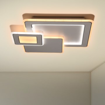 Brilagi - Dimbare LED Plafondlamp MODERN LED/93W/230V 2700-6500K 48,5x48,5 cm + afstandsbediening