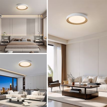 Brilagi - Dimbare LED-plafondlamp NEXO LED/48W/230V 3000-6000K wit Ø 43 cm + afstandsbediening