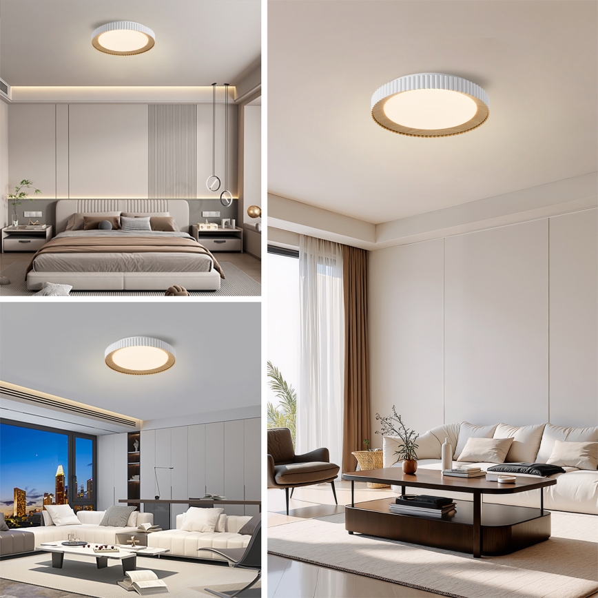 Brilagi - Dimbare LED-plafondlamp NEXO LED/48W/230V 3000-6000K wit Ø 43 cm + afstandsbediening