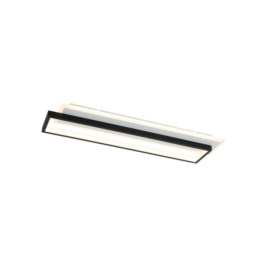 Brilagi - LED dimbare plafondlamp OUTLINE LED/66W/230V 3000-6000K 15x60 cm wit/zwart + afstandsbediening