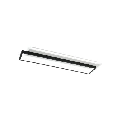 Brilagi - LED dimbare plafondlamp OUTLINE LED/66W/230V 3000-6000K 15x60 cm wit/zwart + afstandsbediening