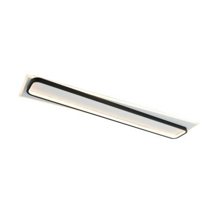 Brilagi - Dimbare LED-plafondlamp OUTLINE LED/90W/230V 3000-6000K 18x100 cm wit/zwart + afstandsbediening