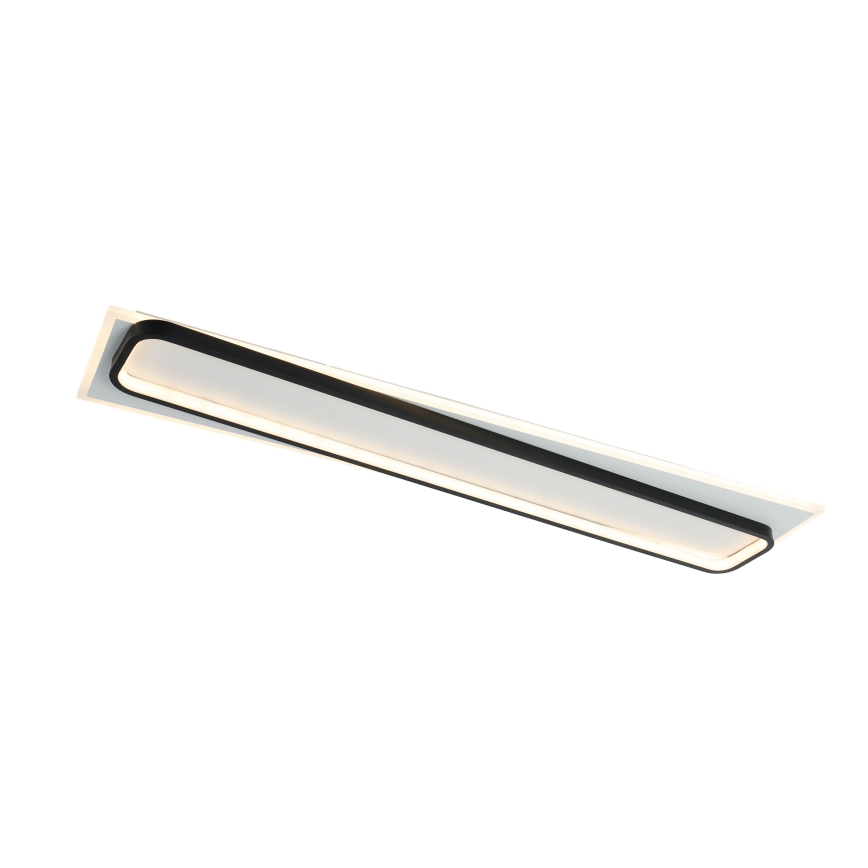Brilagi - Dimbare LED-plafondlamp OUTLINE LED/90W/230V 3000-6000K 18x100 cm wit/zwart + afstandsbediening