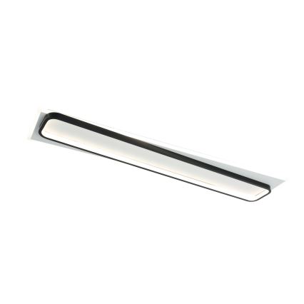 Brilagi - Dimbare LED-plafondlamp OUTLINE LED/90W/230V 3000-6000K 18x100 cm wit/zwart + afstandsbediening