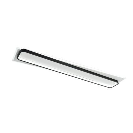 Brilagi - Dimbare LED-plafondlamp OUTLINE LED/90W/230V 3000-6000K 18x100 cm wit/zwart + afstandsbediening