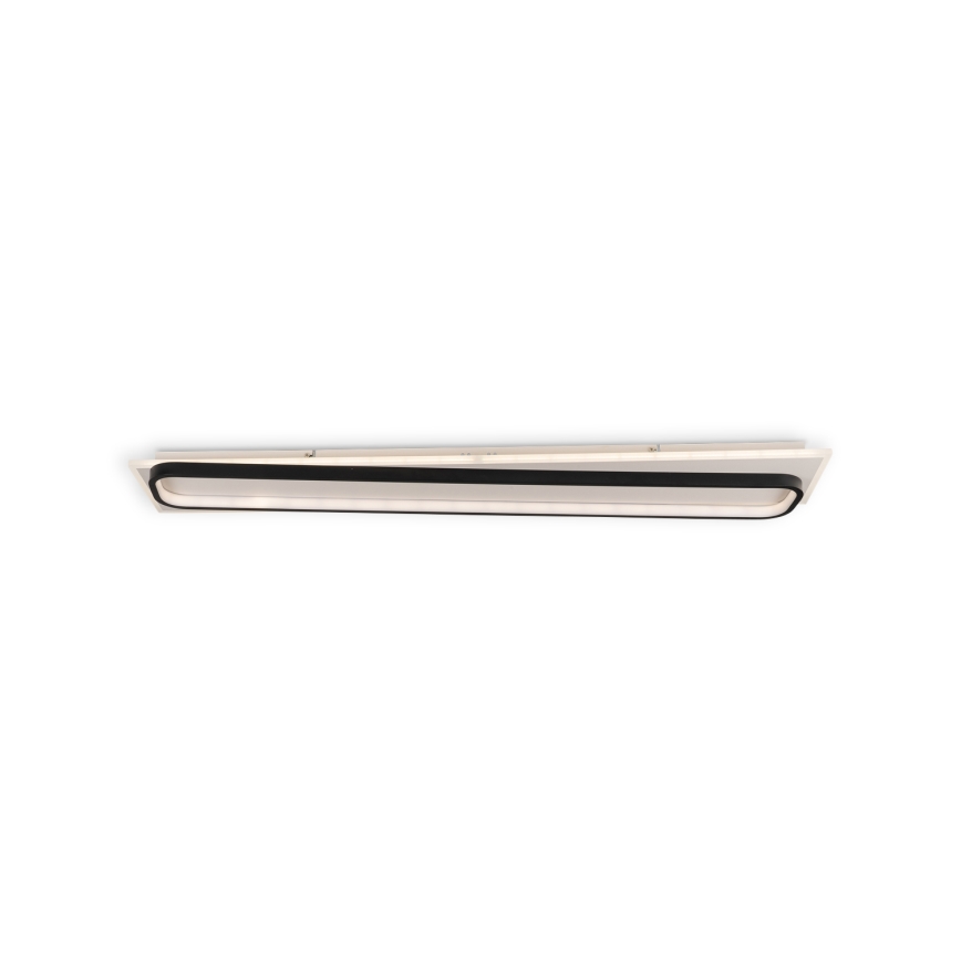 Brilagi - Dimbare LED-plafondlamp OUTLINE LED/90W/230V 3000-6000K 18x100 cm wit/zwart + afstandsbediening