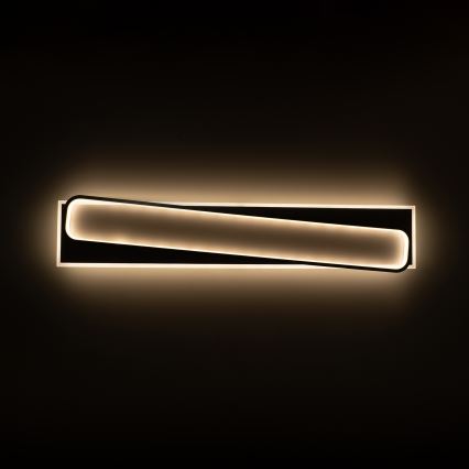 Brilagi - Dimbare LED-plafondlamp OUTLINE LED/90W/230V 3000-6000K 18x100 cm wit/zwart + afstandsbediening