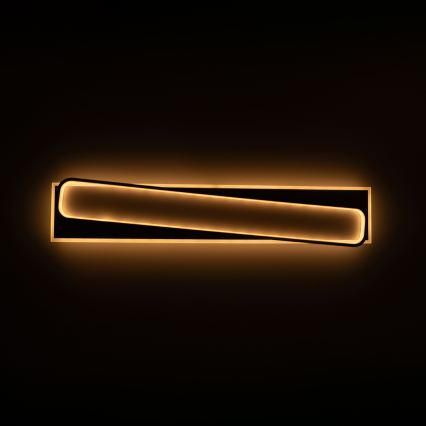 Brilagi - Dimbare LED-plafondlamp OUTLINE LED/90W/230V 3000-6000K 18x100 cm wit/zwart + afstandsbediening
