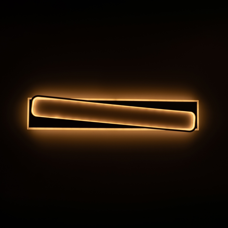 Brilagi - Dimbare LED-plafondlamp OUTLINE LED/90W/230V 3000-6000K 18x100 cm wit/zwart + afstandsbediening