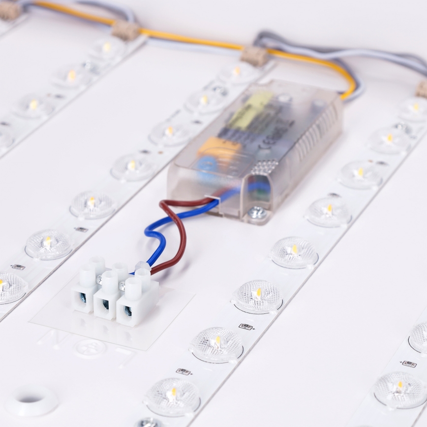 Brilagi - Dimbare LED-plafondlamp PILANA LED/60W/230V 3000-6500K eiken/wit 56x56 cm + afstandsbediening