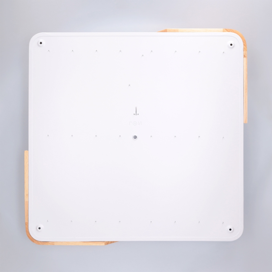 Brilagi - Dimbare LED-plafondlamp PILANA LED/60W/230V 3000-6500K eiken/wit 56x56 cm + afstandsbediening