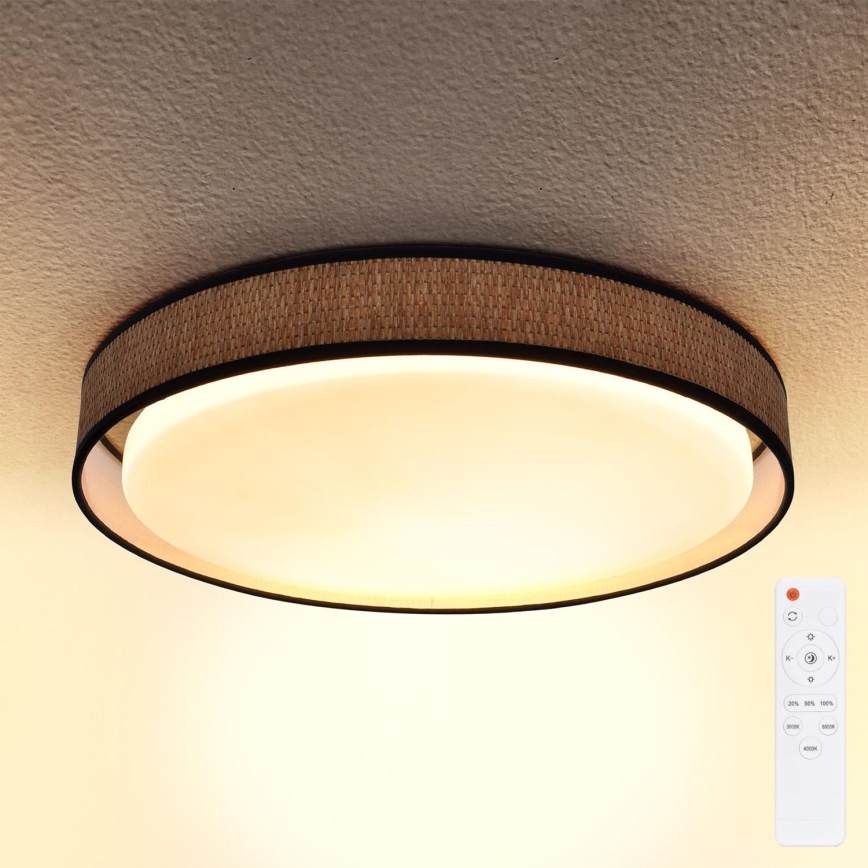 Brilagi - Dimbare LED plafondlamp PILAR LED/48W/230V 3000-6500K diameter 43 cm + afstandsbediening