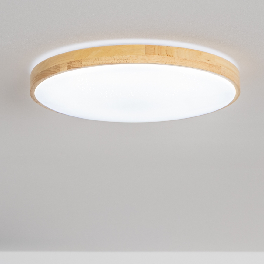 Brilagi - Dimbare LED-plafondlamp PINE LED/60W/230V Ø 52 cm 3000-6500K + afstandsbediening