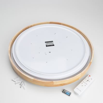 Brilagi - Dimbare LED-plafondlamp PINE LED/60W/230V Ø 52 cm 3000-6500K + afstandsbediening