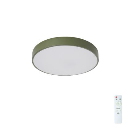 Brilagi - LED dimbare plafondlamp POOL LED/36W/230V 3000-6000K Ø 30 cm groen + afstandsbediening