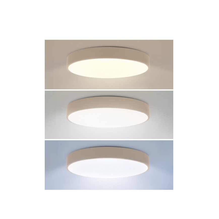 Brilagi - LED-dimbare plafondlamp POOL LED/36W/230V 3000-6000K Ø 30 cm beige + afstandsbediening