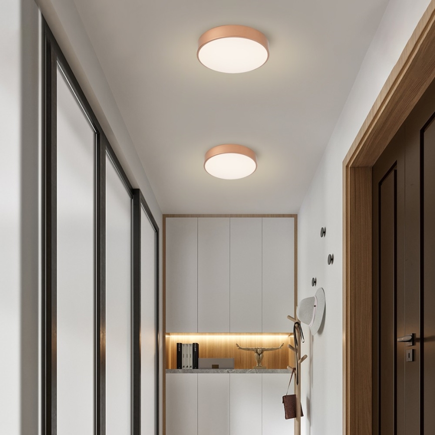 Brilagi - LED-dimbare plafondlamp POOL LED/36W/230V 3000-6000K Ø 30 cm bronskleurig + afstandsbediening