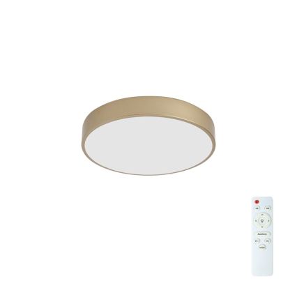 Brilagi - LED dimbare plafondlamp POOL LED/48W/230V 3000-6000K Ø 40 cm goudkleurig + afstandsbediening