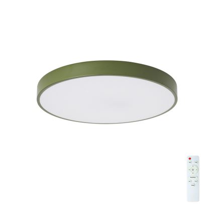 Brilagi - LED-dimbare plafondlamp POOL LED/60W/230V 3000-6000K Ø 50 cm groen + afstandsbediening