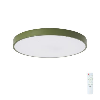 Brilagi - Dimbare LED-plafondlamp POOL LED/60W/230V 3000-6000K Ø 60 cm groen + afstandsbediening