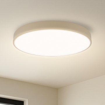 Brilagi - Dimbare LED Plafondlamp POOL LED/60W/230V 3000-6000K Ø 50 cm beige + afstandsbediening