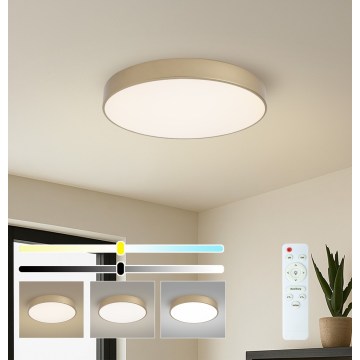 Brilagi - Dimbare LED-plafondlamp POOL LED/60W/230V 3000-6000K Ø 50 cm goud + afstandsbediening