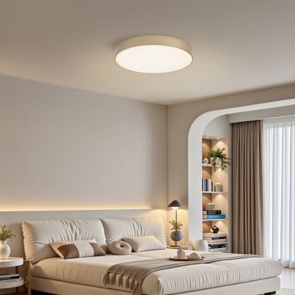Brilagi - Dimbare LED-plafondlamp POOL LED/60W/230V 3000-6000K Ø 50 cm goud + afstandsbediening