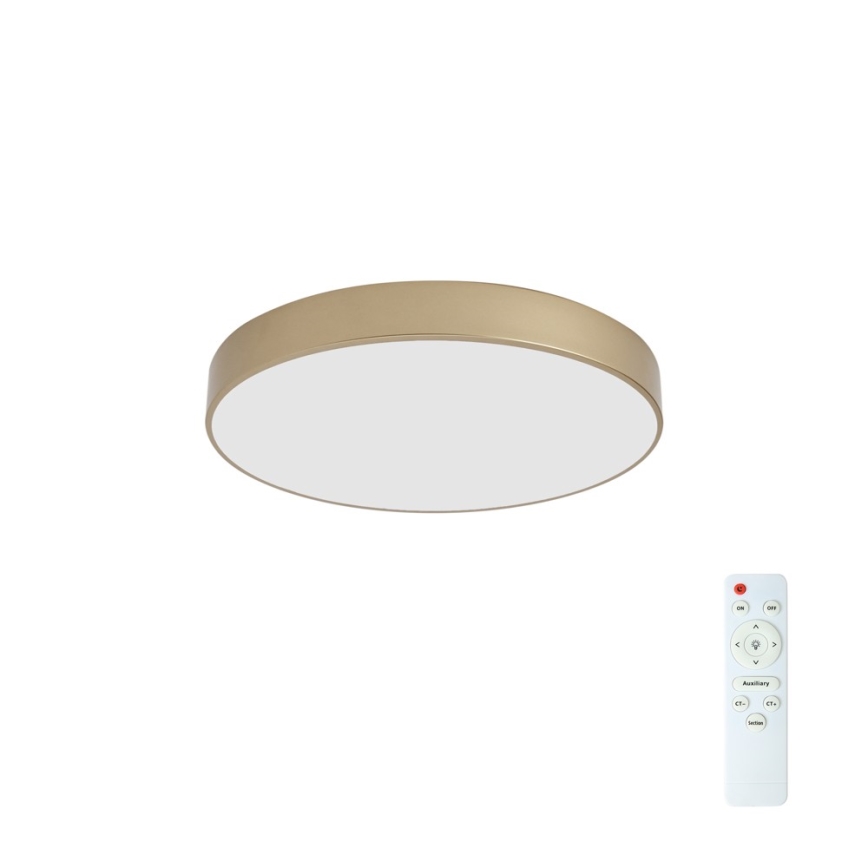 Brilagi - Dimbare LED-plafondlamp POOL LED/60W/230V 3000-6000K Ø 50 cm goud + afstandsbediening