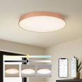 Brilagi - dimbare LED-plafondlamp POOL SMART LED/100W/230V 3000–6000K Ø 80 cm Wi-Fi Tuya, brons + afstandsbediening
