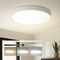 Brilagi - Dimbare LED-plafondlamp POOL SMART LED/100W/230V 3000-6000K Ø 80 cm Wi-Fi Tuya wit + afstandsbediening