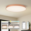 BRILAGI - Dimbare LED-plafondlamp POOL SMART LED/128W/230V 100 cm 3000-6000K Wi-Fi Tuya bronskleurig + met afstandsbediening