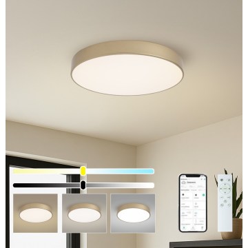 Brilagi - Dimbare LED-plafondlamp POOL SMART LED/60W/230V 3000-6000K Ø 50 cm Wi-Fi Tuya goudkleurig + afstandsbediening