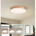 BRILAGI - Dimbare LED-plafondlamp POOL SMART LED/60W/230V 3000-6000K Ø 50 cm Wi-Fi Tuya koperkleurig + afstandsbediening