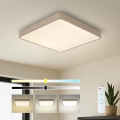 Brilagi - dimbare LED-plafondlamp POOL SQUARE LED/36W/230V 3000-6000K 40x40 cm beige + afstandsbediening