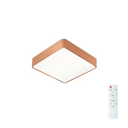 Brilagi - Dimbare LED-plafondlamp POOL SQUARE LED/36W/230V 3000-6000K 40x40 cm brons + afstandsbediening