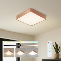 BRILAGI - Dimbare LED plafondlamp POOL SQUARE LED/48W/230V 3000-6000K 50x50 cm bronskleurig + inclusief afstandsbediening