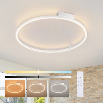 Brilagi - Dimbare LED-plafondlamp PORTOFINO LED/60W/230V 3000-6000K Ø 80 cm wit + afstandsbediening