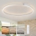 Brilagi - Dimbare LED-plafondlamp PORTOFINO LED/85W/230V 3000-6000K Ø 120 cm zilver + afstandsbediening