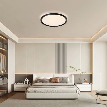 Brilagi - LED dimbare plafondlamp RIVO LED/72W/230V 3000-6000K zwart Ø 50 cm + afstandsbediening