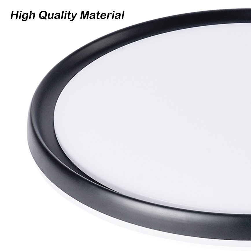 Brilagi - LED dimbare plafondlamp RIVO LED/72W/230V 3000-6000K zwart Ø 50 cm + afstandsbediening