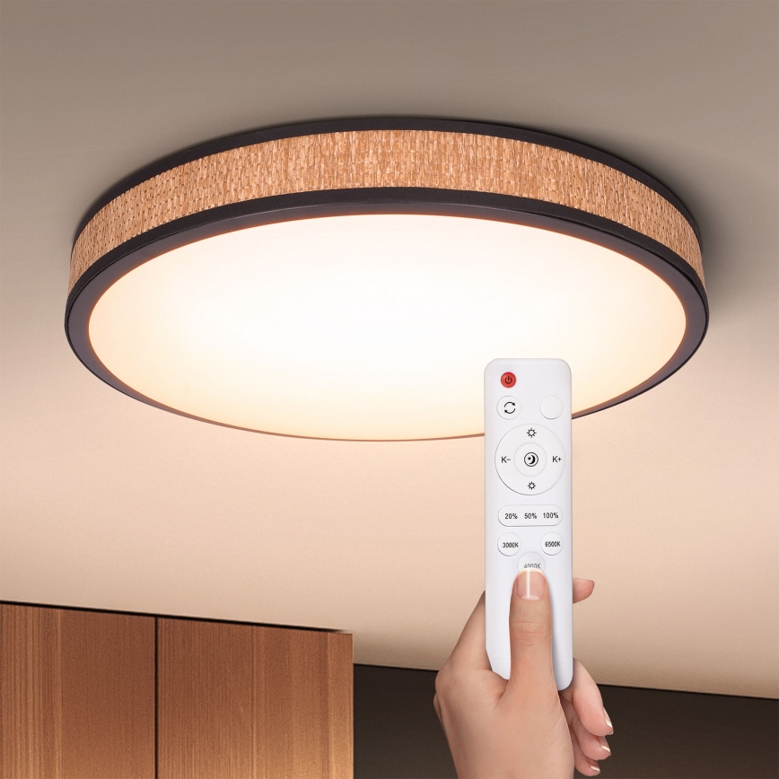 Brilagi - Dimbare LED plafondlamp ROSA LED/48W/230V 3000-6500K diameter 38 cm + afstandsbediening