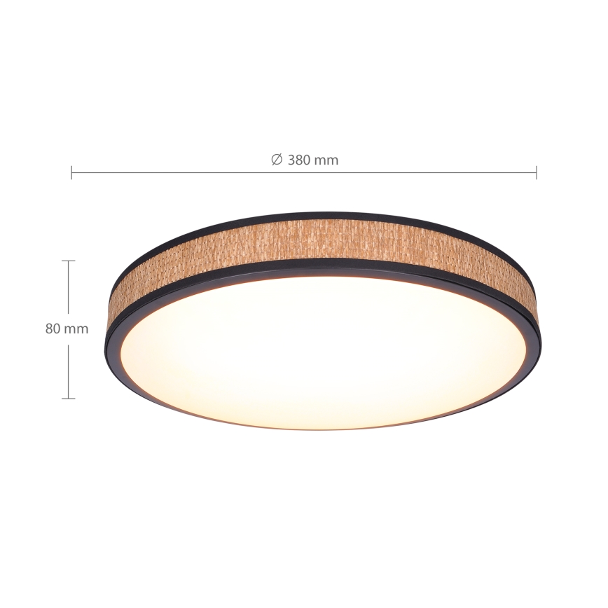 Brilagi - Dimbare LED plafondlamp ROSA LED/48W/230V 3000-6500K diameter 38 cm + afstandsbediening