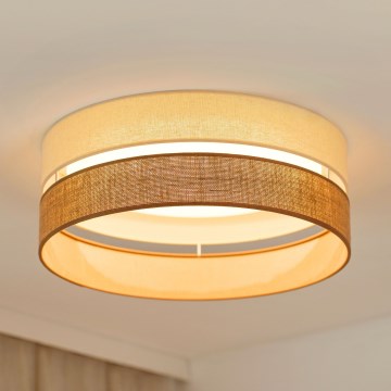 Brilagi - Dimbare LED Plafondlamp ROYAL YUTE LED/24W/230V diameter 45 cm 3000/4000/6500K beige/crème  + afstandsbediening