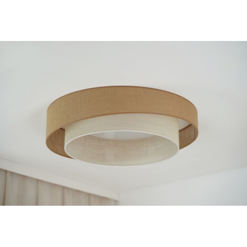 Brilagi - Dimbare LED Plafondlamp SHINE LED/24W/230V diameter 60 cm 3000/4000/6500K beige/crème + afstandsbediening
